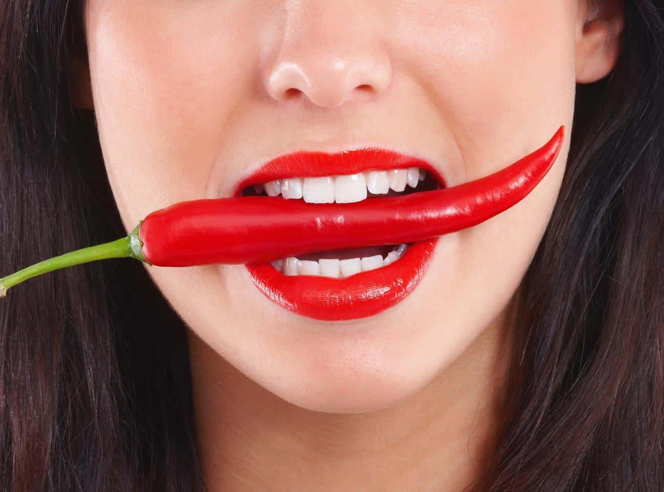 Close-up of a smile with immediate whitening results after treatment Telford